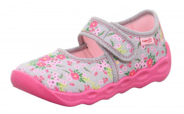 Superfit BUBBLE Hausschuhe Baby Grau Rot Mehrfarbig | Österreich-49016529