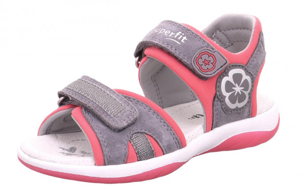 Superfit SUNNY Sneakers Kinder Hellgrau Rosa | Österreich-02739419